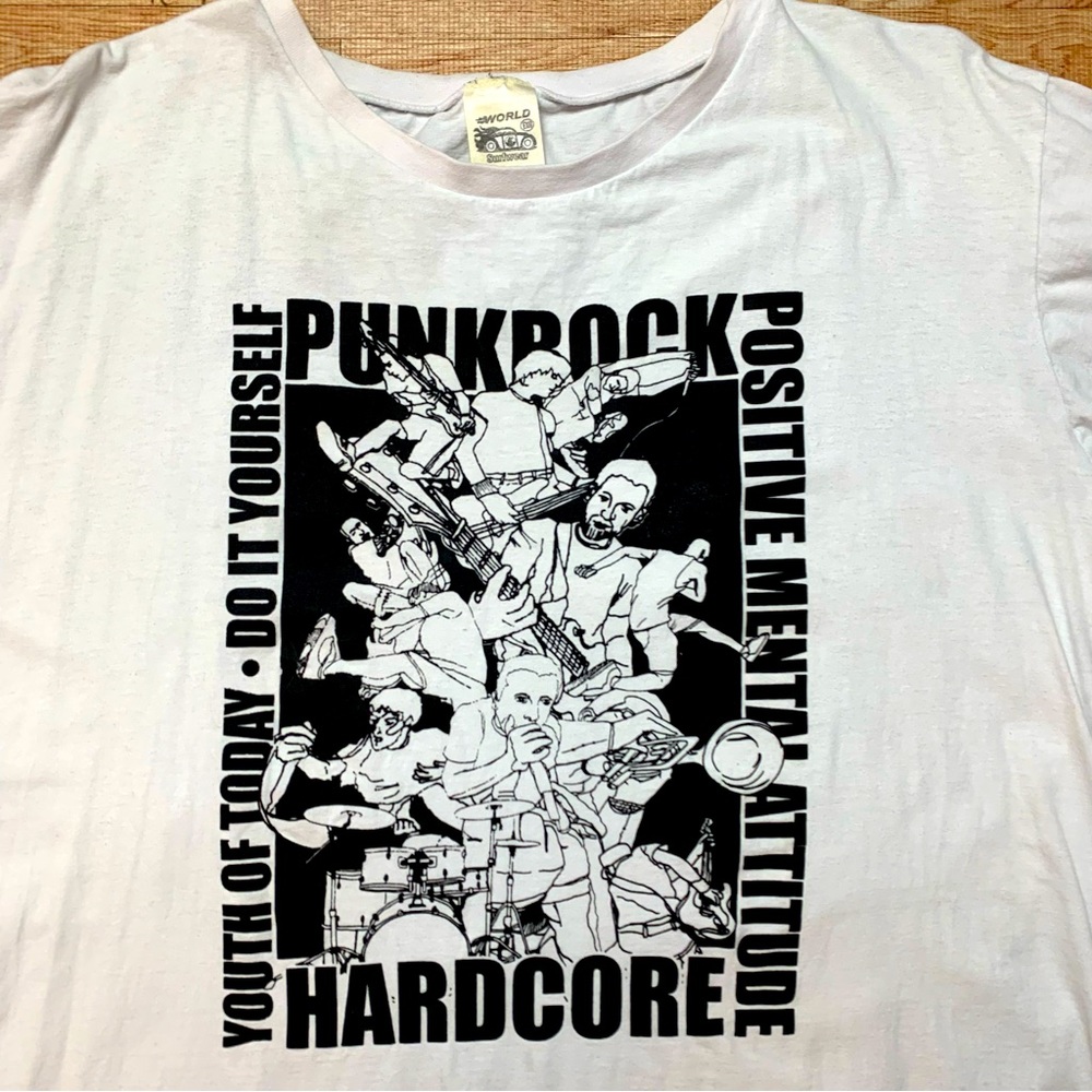 VTG Youth Of Today Shirt White Mens XXL Do It Yourself Punk Rock PMA Brazil EXG